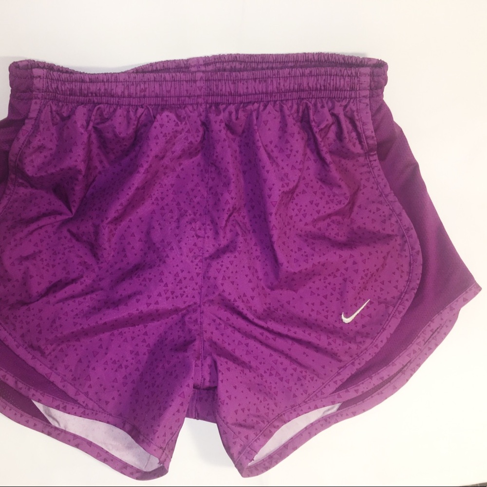 Purple Nike Tempo Dri-Fit triangle Shorts